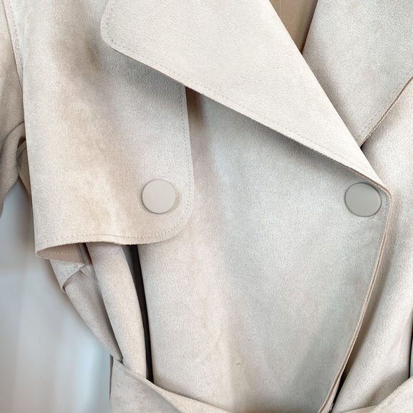 5/$50 🌷🌼🌿 ZARA Basic Faux Suede Jacket Size S - Picture 3 of 4